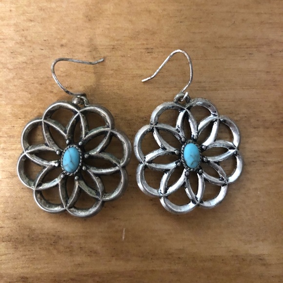 Lucky Brand Jewelry - LUCKY EARRINGS WITH BLUE STONE
